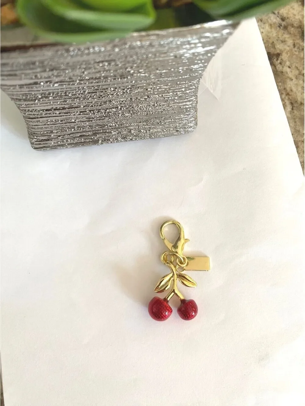 Red Cherry Charm Pendant